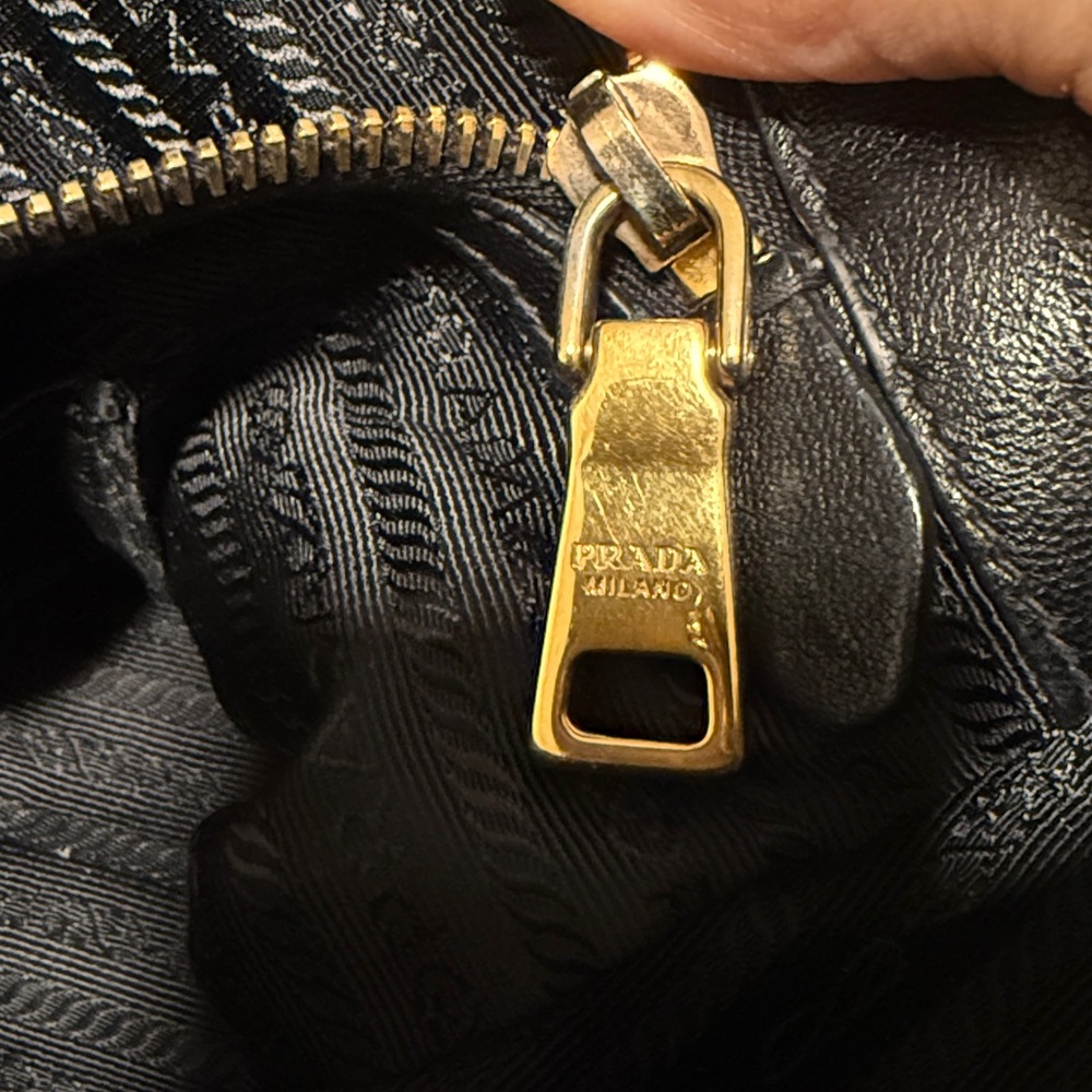 Prada Gray Leather Tote Bag - Picture 5 of 9